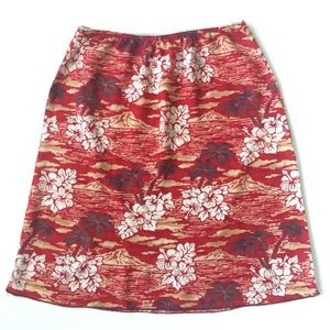 ROXY Hawaiian Print Skirt Size S